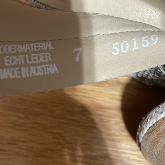 Paul green chunky heel peep toe sling back zipper sandals/heels/booties sz 7 - Picture 12 of 13